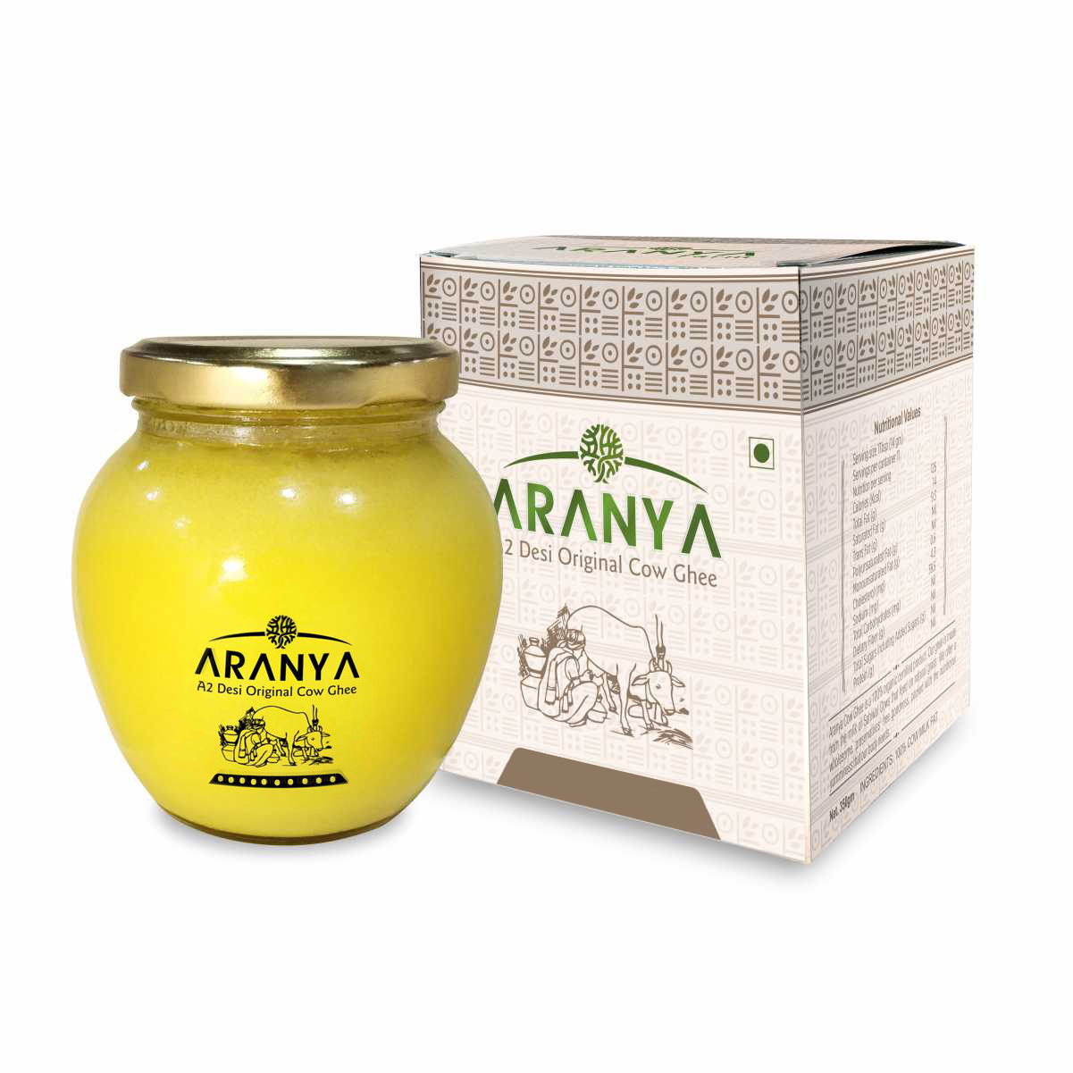 Aranya A2 Pure Cow Ghee - Nature's Gold For Health And Flavor